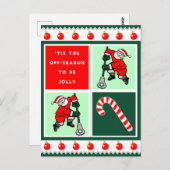 Creatieve Lacrosse Kerst Briefkaart (Voorkant / Achterkant)