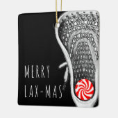 Creatieve Lacrosse Kerst Keramisch Ornament (Links)