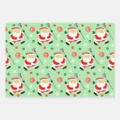 Creatieve Lacrosse kerstcadeau Inpakpapier Vel (Voorkant)