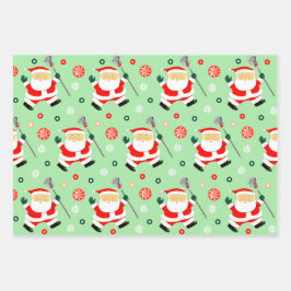 Creatieve Lacrosse kerstcadeau Inpakpapier Vel