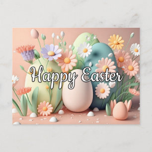 Creatieve lente gelukkige Pasen collage Briefkaart