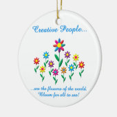 Creatieve mensen keramisch ornament (Links)