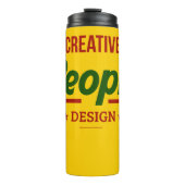 Creatieve mensen ontwerpen thermosbeker (Voorkant)