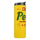 Creatieve mensen ontwerpen thermosbeker (Gedraaid links)