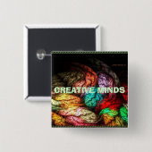 CREATIEVE MINDERHEDEN VIERKANTE BUTTON 5,1 CM (Voorkant /achterkant)