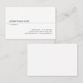 Creatieve minimalistische moderne professionele st visitekaartje (Voorkant / Achterkant)
