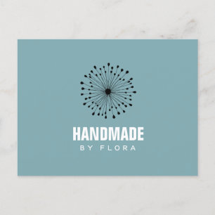 Creatieve moderne handgemaakte bedankkaart briefkaart