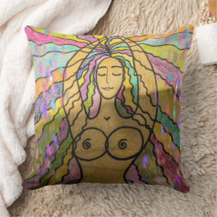 Creatieve moderne kunst handgeschilderde schilderi kussen