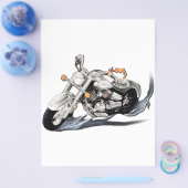 Creatieve motorfiets flyer (Enkel)