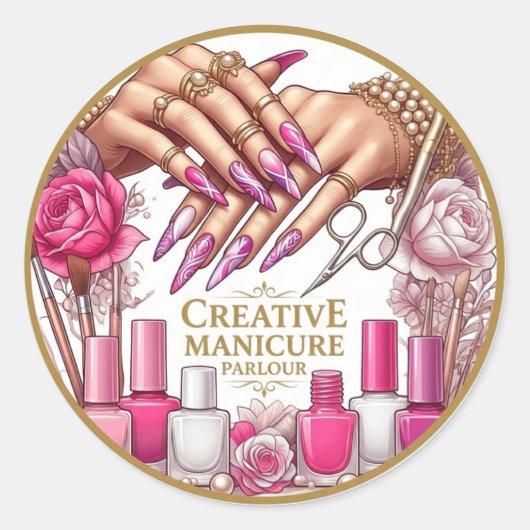 Creatieve nagelkunst manicure sticker 💅✨ (Voorkant)