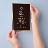 Creatieve notaris openbare Flyer (Hand)