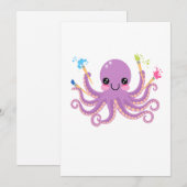Creatieve Octopus Studio Bedankkaart (Voorkant / Achterkant)