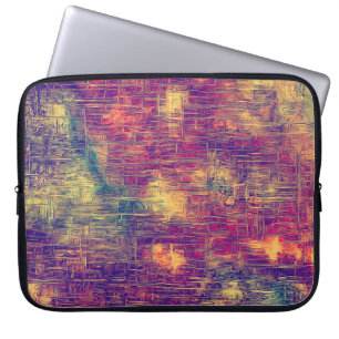 Creatieve oppervlaktetextuur, naad de rand dicht laptop sleeve