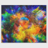 Creatieve opstelling van fractale elementen, licht cadeaupapier (Vlak)