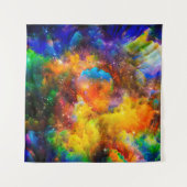 Creatieve opstelling van fractale elementen, licht wandkleed (Voorkant)