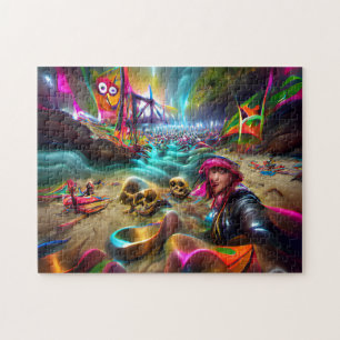 Creatieve patroon legpuzzel