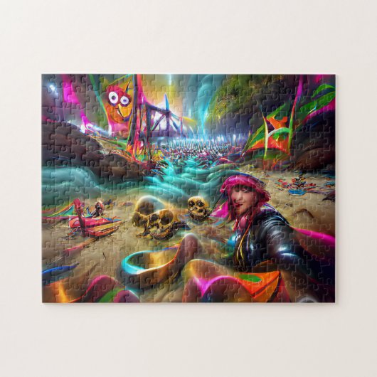 Creatieve patroon legpuzzel (Horizontaal)