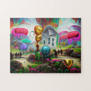 Creatieve patroon legpuzzel
