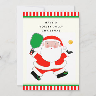 Creatieve Pickleball Kerstmis Feestdagenkaart