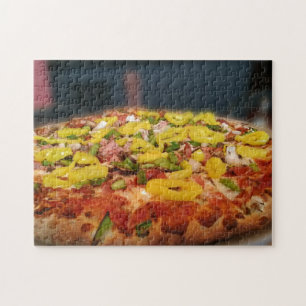 Creatieve Pizza Eetcafé Italiaanse Pepers Legpuzzel
