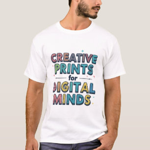 Creatieve Prints Voor Digitale Geesten Grappige Ar T-shirt