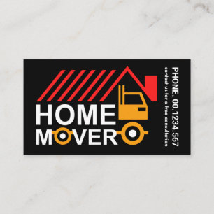 Creatieve Rooftop Home Mover Truck Visitekaartje