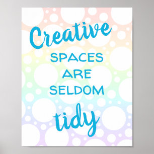 Creatieve ruimtes zijn zelden onbeleefd poster