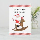 Creatieve Ruitersport Kerst Feestdagenkaart (Staand voorkant)