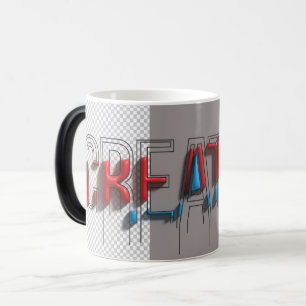 Creatieve Smeltende 3D-Typografie Magische Mok