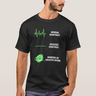 Creatieve stagiair werknemer grappige creatieve st t-shirt