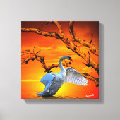 Creatieve Swan Wall Art Canvas Afdruk (Voorkant)
