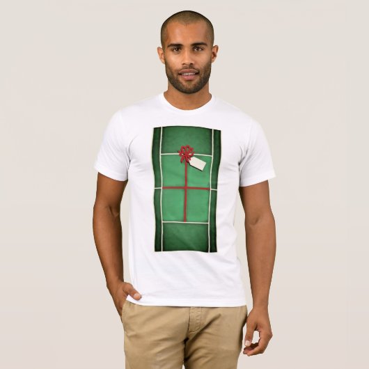 Creatieve tenniskerst t-shirt (Voorkant volledig)
