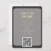 Creatieve Tijger Uitnodiging met QR Code (Achterkant)