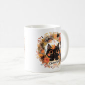 Creatieve touch – Herfst Krans Kat Koffiemok (Voorkant rechts)