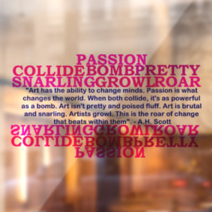 Creatieve transformatie raamsticker