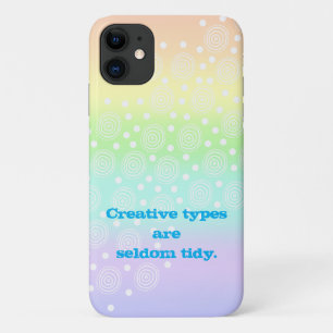 Creatieve types zijn zelden tanden iPhone 11 hoesje