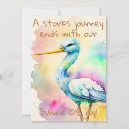 Creatieve, unieke uitnodigingen voor babydouches