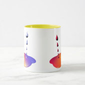 Creatieve verf druppels mix mok (Midden)