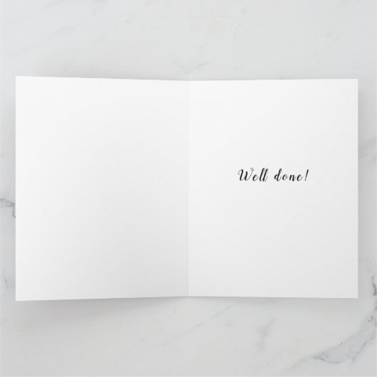 Creatieve verpleegster afstudeerkaart kaart (Binnen)