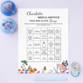 Creatieve Vind De Gast Bruidsfeest Bingo Flyer (Enkel)