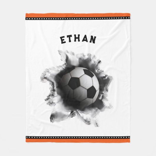 Creatieve Voetbal Fleece Deken (Voorkant)