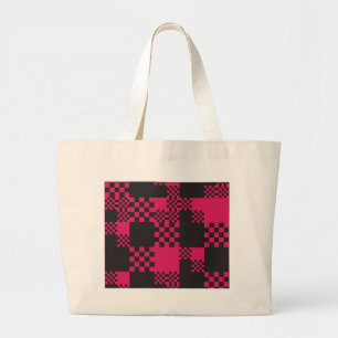 creatieve vorm van vierkant blok grote tote bag