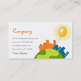 Creatieve wereld visitekaartje