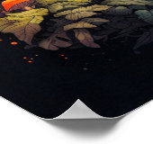 Creatieve wilde psychedelische paddestoelen poster (Hoek)