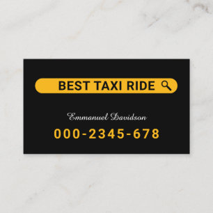 Creatieve zoekopdracht uw taxi service visitekaartje