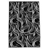 Creatieve zwart-wit naadloze abstracts medium cadeauzakje (Achterkant)