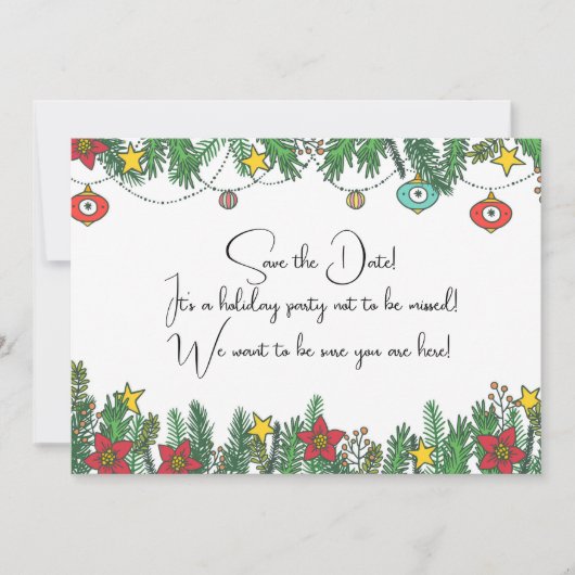 Creating Memories Around the Tree Save The Date (Voorkant)