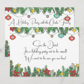 Creating Memories Around the Tree Save The Date (Voorkant / Achterkant)