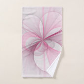 Création Abstraite Moderne Rose Gris (Serviette à main)