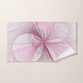 Création Abstraite Moderne Rose Gris (Serviette à main)